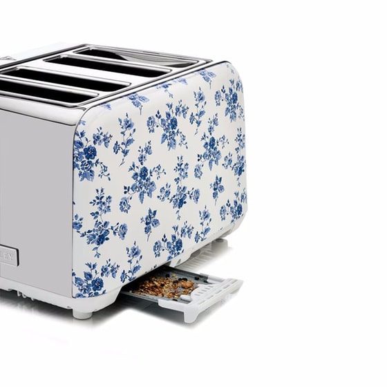 LAURA ASHLEY LA-STCR2 4 Θέσεων 1500W Μπλε/Λευκό Φρυγανιέρα Promo Gift image 5
