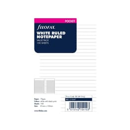 Ανταλλακτικό Χαρτί Filofax Pocket Λευκό Ριγέ