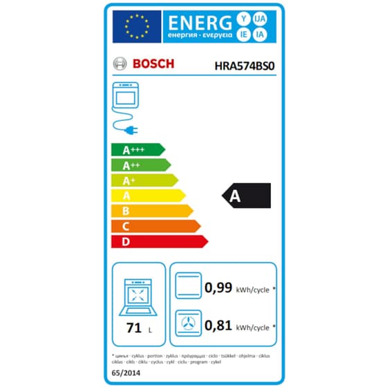 BOSCH HRA574BS0 & PKE645BA2E 71 Lt Inox Eντοιχιζόμενο Σετ Φούρνος και Εστία image 3