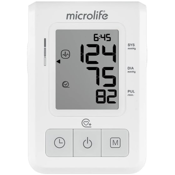 Ψηφιακό Πιεσόμετρο Μπράτσου MICROLIFE BP B2 BASIC με Ανίχνευση Αρρυθμίας Λευκό image 1