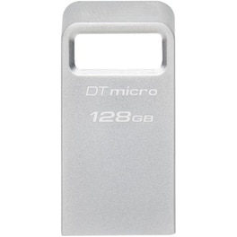 Kingston DataTraveler Micro 128GB USB 3.2 - Ασημί