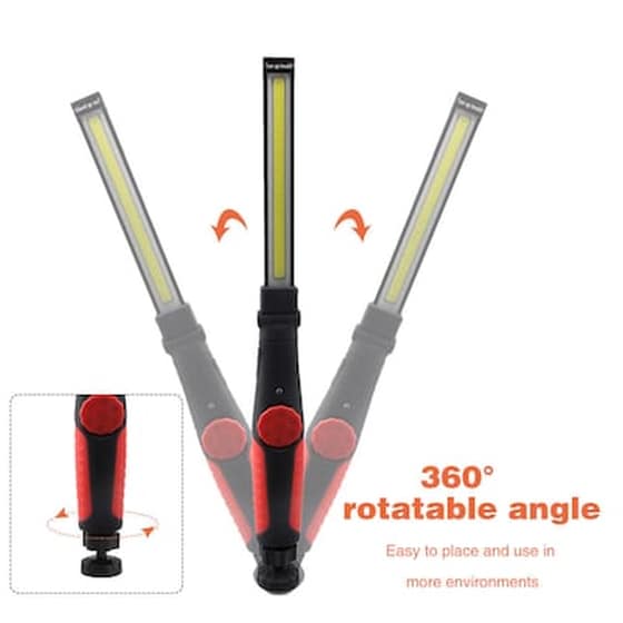 Αδιάβροχος Επαναφορτιζόμενος Φακός Led 500lm Usb Cob Φωτισμός Εργασίας Με Μαγνητική Βάση Χειρός image 4