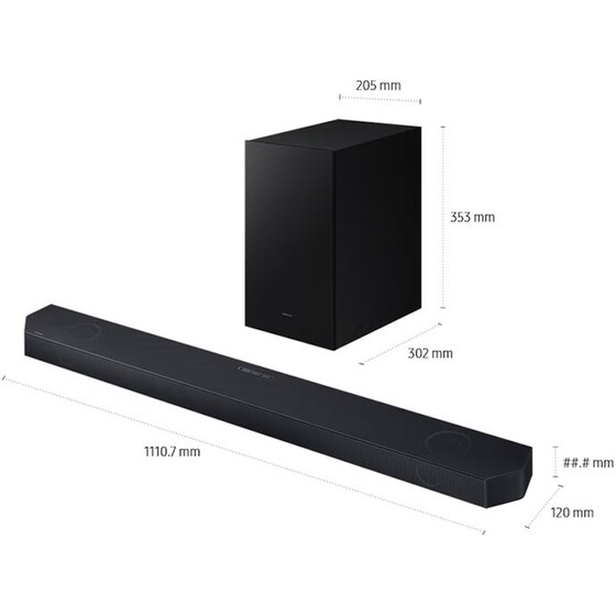 Samsung HW-Q600H/EN Soundbar 320W 3.1.2 - Titan Black image 12