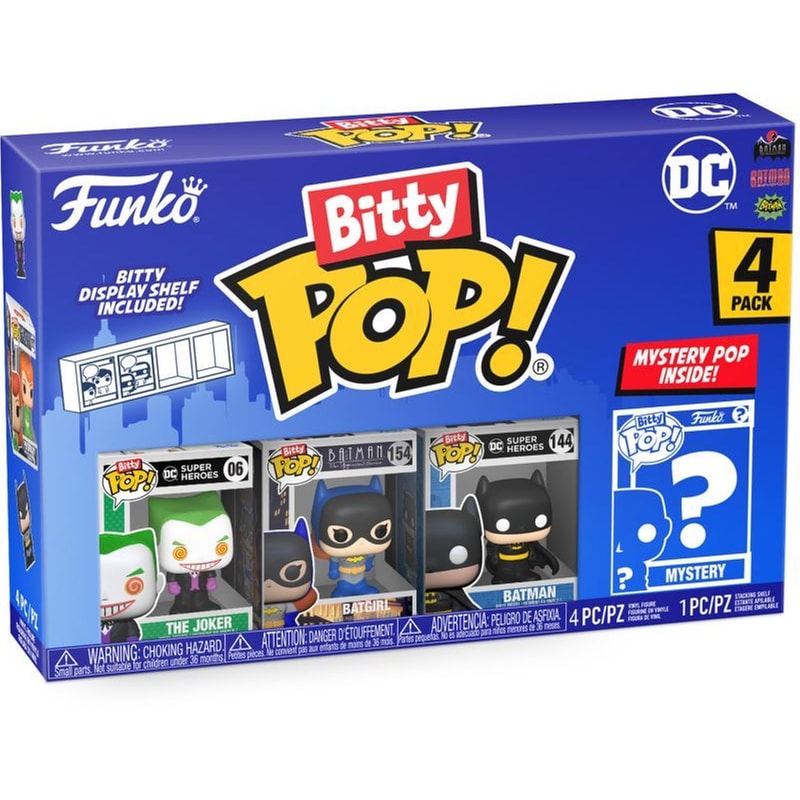 FUNKO Funko Bitty Pop! - DC - The Joker/Batgirl/Batman And Mystery Figure 4-pack