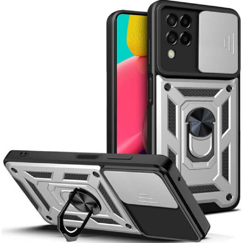 BODYCELL Θήκη Samsung Galaxy M53 - Bodycell Armor Slide - Ασημί