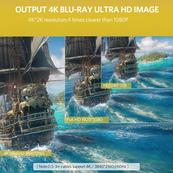 Καλώδιο Ugreen HDMI 2.0 HDMI Male σε HDMI Male - 2.0m image 2