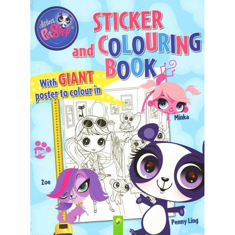 Littlest Pet Shop Sticker and colouring book