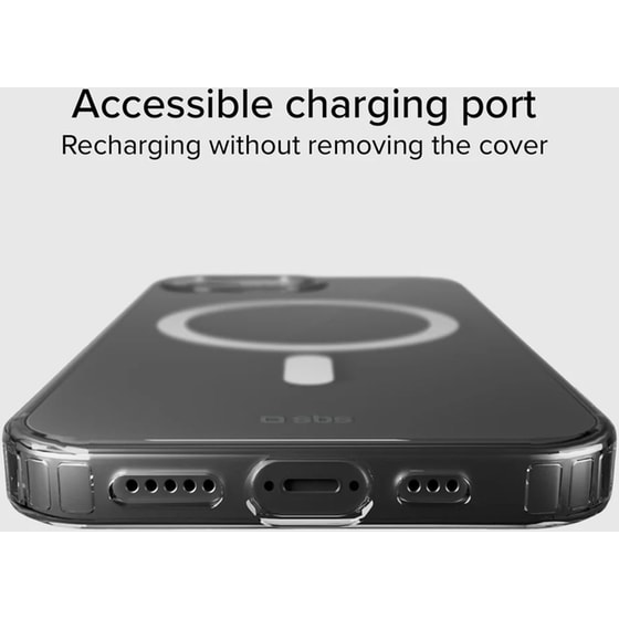 Θήκη Apple iPhone 17e / 16e - SBS Rigid Silicone MagSafe Cover - Transparent image 5