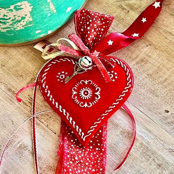 Γούρι Synchronia&nbsp;Κόκκινο&nbsp;Κεραμικό Καρδιά image 4