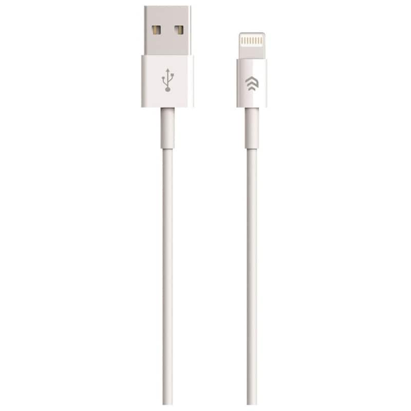 DEVIA Καλώδιο Φόρτισης Devia Smart USB σε Lightning - 2.0m - 2.1A - Λευκό
