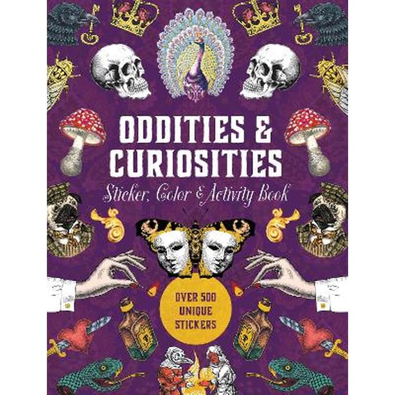 Oddities Curiosities Sticker, Color Activity Book