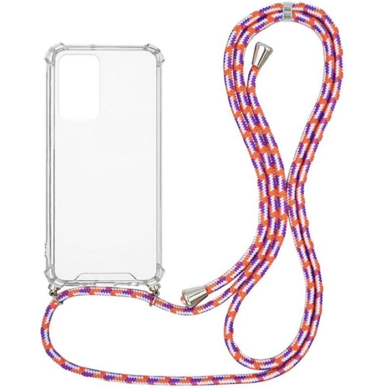 Θήκη Xiaomi Redmi Note 11S - Sonique Armor Clear Με Κορδόνι - Πορτοκαλί