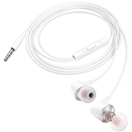 Ακουστικά Handsfree Hoco M107 Discoverer Universal 3.5 mm - Λευκό image 2