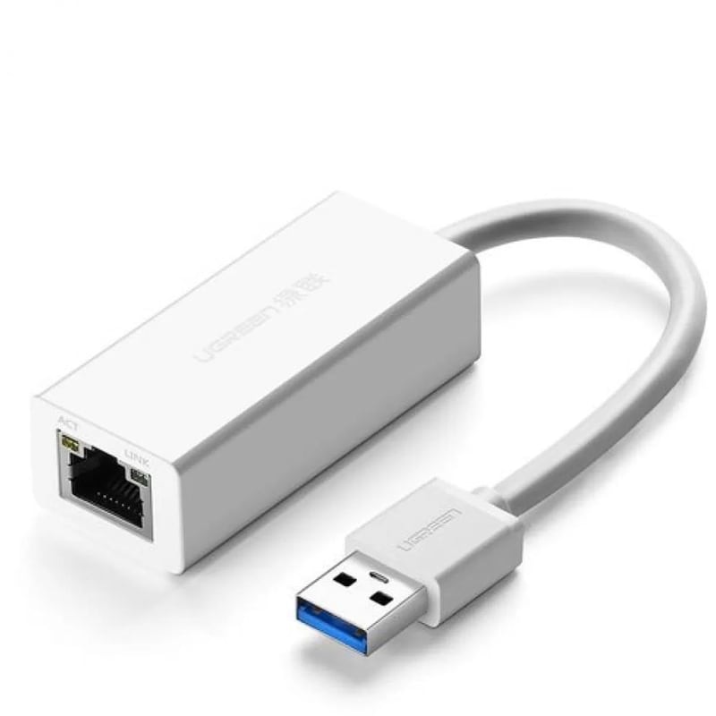Ugreen Εξωτερικός Αντάπτορας Δικτύου 1 Gbps RJ45 – USB 3.2 Λευκό (20255)