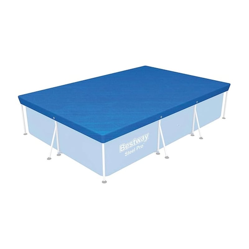 Bestway Κάλυμμα Παραλληλόγραμμης Πισίνας Σε Μπλε Χρώμα, 304x205 Cm, 58106