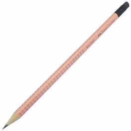 Μολύβι με Γόμα Faber Castell HB Grip Βερικοκί