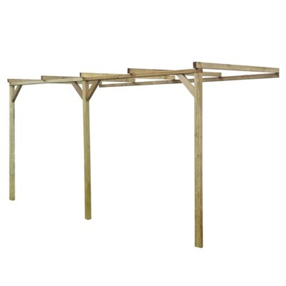 Vidaxl Πέργκολα Στηριζόμενη 2 X 4 X 2,2 Μ. Ξύλινη image 1