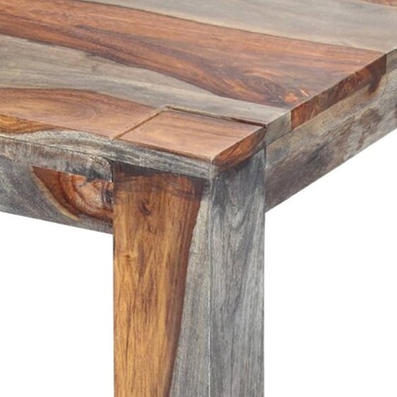 Τραπεζαρία Vidaxl από Μασίφ Ξύλο Sheesham 180x90x76 cm - Καφέ/Γκρι image 5