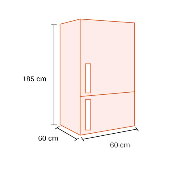 ESKIMO ES RBF285E185W No Frost 239 Lt Λευκό Ψυγειοκαταψύκτης image 1