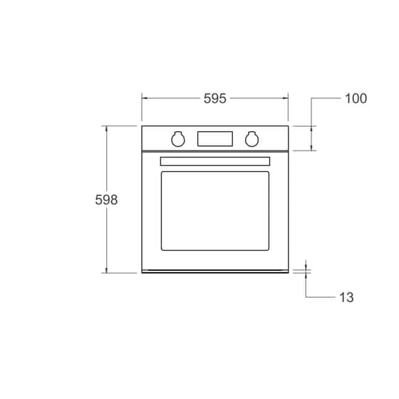 LA GERMANIA FLG608ESXV 80 Lt Inox Εντοιχιζόμενος Φούρνος Άνω Πάγκου image 1