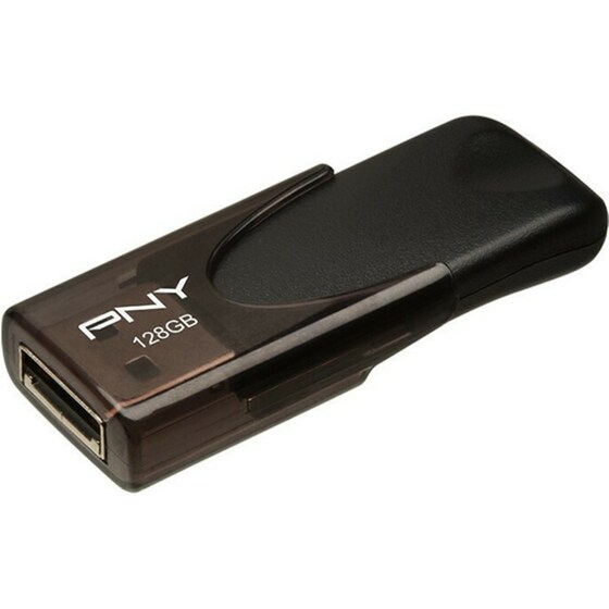 PNY Attaché 4 128GB USB 2.0 Stick Μαύρο image 3