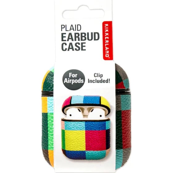 Θήκη Ακουστικών Kikkerland US191-A Plaid Ear Buds με Θήκη Φόρτισης (1 Τεμάχιο) Τυχαία Επιλογή Σχεδίου image 3