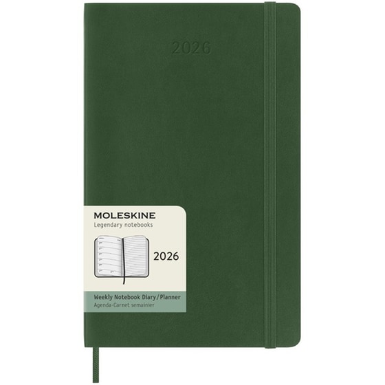 Ημερολόγιο Εβδομαδιαίο Moleskine 2026 12Μ Large Myrtle Green Soft image 0