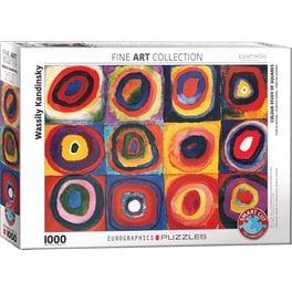 Παζλ Eurographics Wassily Kandinsky: Colour Study of Squares (1000 Κομμάτια)