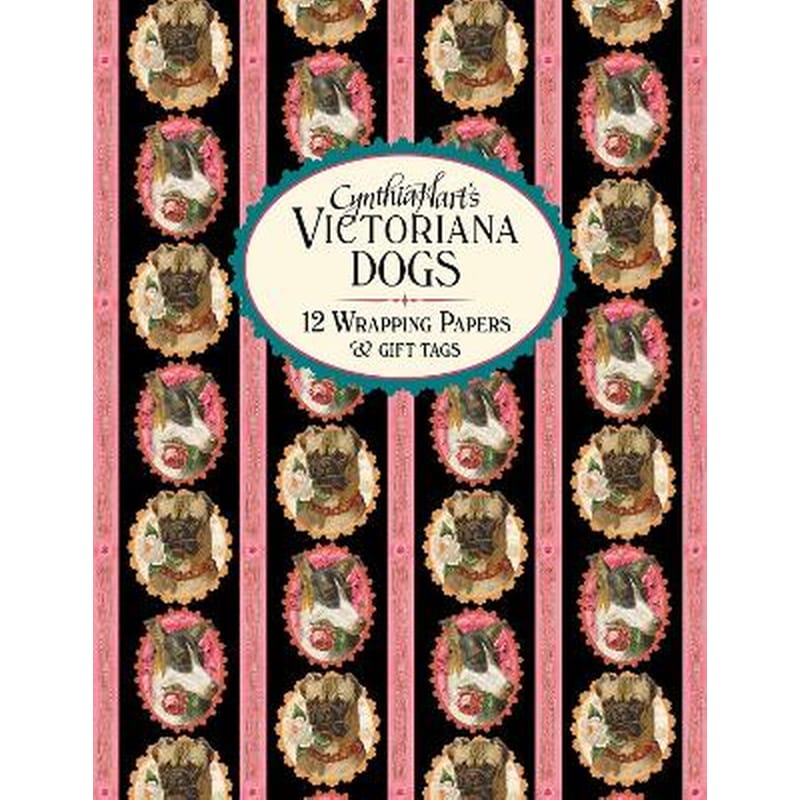 Cynthia Harts Victoriana Dogs: 12 Wrapping Papers and Gift Tags