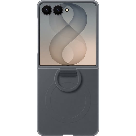 Θήκη Samsung Galaxy Z Flip8 - Samsung Silicone Ring Magnet Case - Black image 3