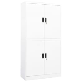 Ντουλάπα Γραφείου VidaXL από Ατσάλι 90x40x180 cm - Λευκό