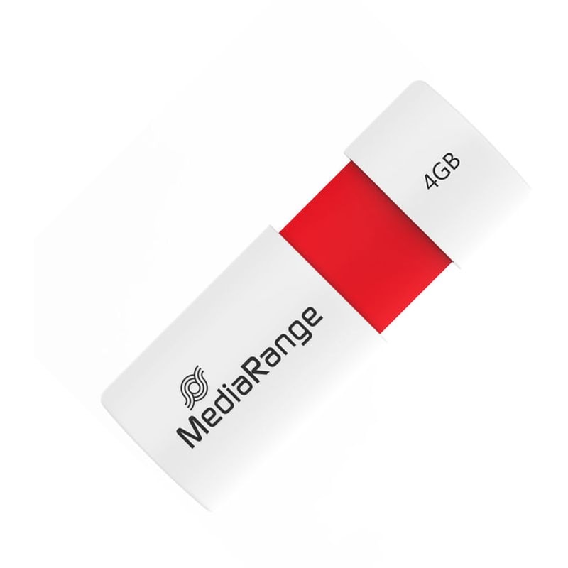 USB MEDIARANGE 4GB USB 2.0 ΚΟΚΚΙΝΟ