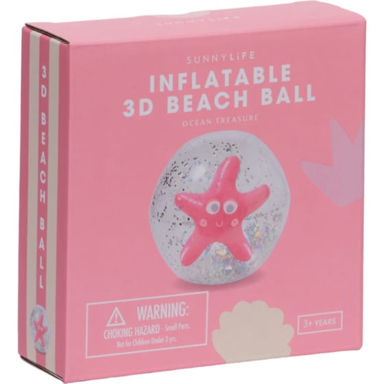 Παιδική Φουσκωτή Μπάλα Παραλίας SunnyLife 3D Αστερίας - Ροζ image 3