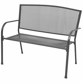 Παγκάκι Κήπου VidaXL από Ατσάλι / Πλέγμα 108x60x88 cm - Ανθρακί