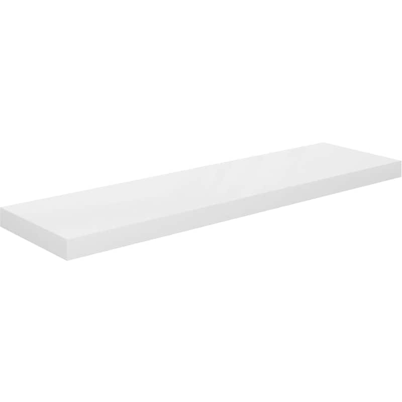 Ράφι Τοίχου VidaXL από MDF 90x23.5x3.8 cm - Λευκό/Γυαλιστερό VIDAXL