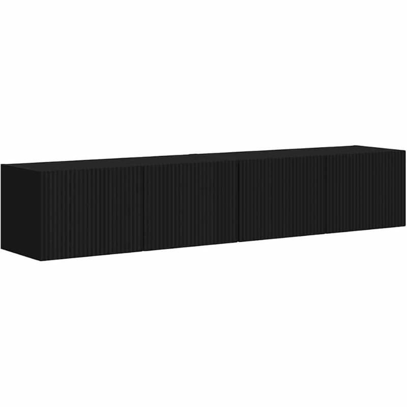 Έπιπλο Τηλεόρασης VidaXL Επιτοίχιο 2 τμχ 78,5 x 31 x 29,5 cm - Μαύρο