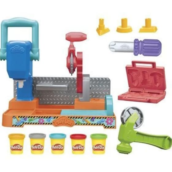 Hasbro Play-Doh Stamp N Saw Tool Bench image 1