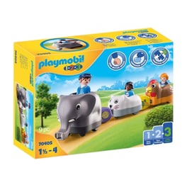 PLAYMOBIL® 1·2·3 Τρενάκι Με Βαγόνια Ζωάκια (70405)
