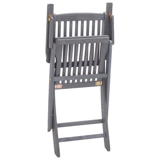 Vidaxl Καρέκλες Εξ. Χώρου Πτυσσόμενες 8 Τεμ. Ξύλο Ακακίας Με Μαξιλάρια image 4