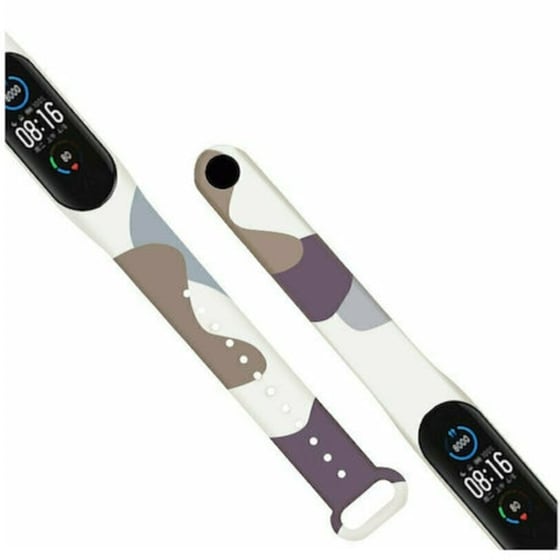 Λουράκι Hurtel Band Moro για Xiaomi Mi Smart Band 5/Mi Smart Band 6 - Camo Purple/Grey image 0