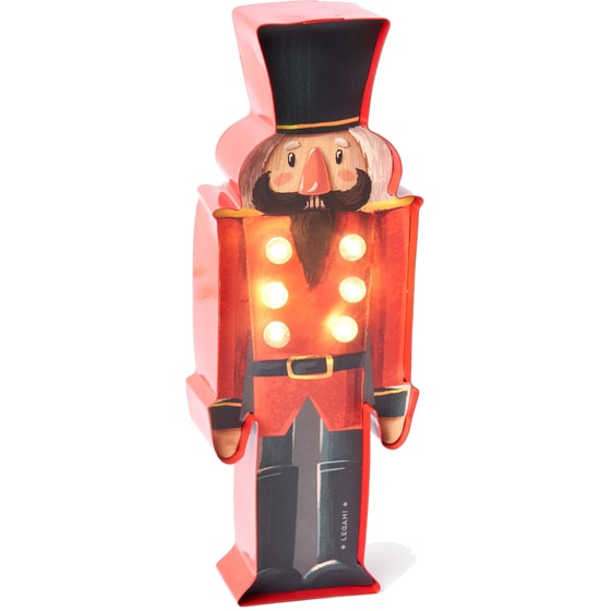 Χριστουγεννιάτικo Διακοσμητικό Φωτιστικό Καρυοθραύστης 21x3.2x7.2 cm image 0