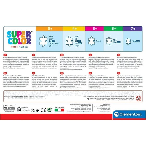 Παιδικό Παζλ Clementoni Maxi Super Color Sonic the Hedgehog (24 Κομμάτια) image 4