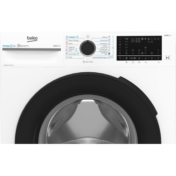 BEKO BM5WFU610415W 10 kg 1.400 Στροφές με WiFi Λευκό Πλυντήριο Ρούχων image 4