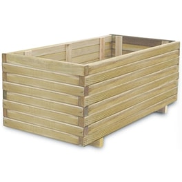 Vidaxl Ζαρντινιέρα Υπερυψωμένη Ορθογώνια 100 X 50 X 40 Εκ. Ξύλινη