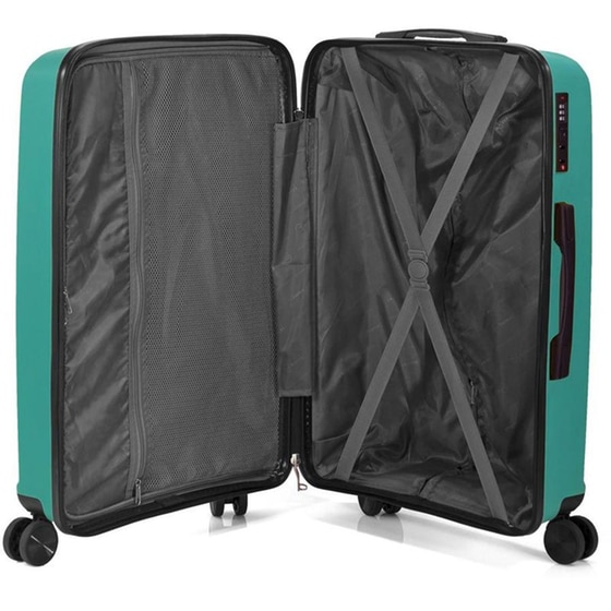 Βαλίτσα&nbsp;Μεγάλη&nbsp;Benzi&nbsp;Πετρόλ 76cm image 3