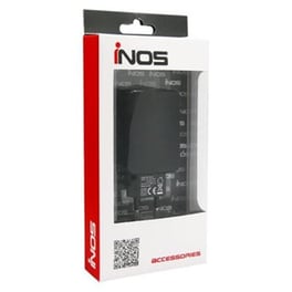 Φορτιστής Πρίζας Inos 2x Usb 2.4A 17W - Black