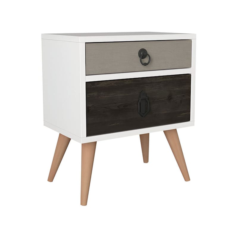 ESMARKET Κομοδίνο Esmarket Από Μελαμίνη 45x30x52 cm - Πολύχρωμο