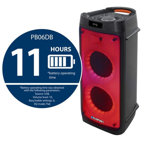 Party Speaker Blaupunkt PB06DB 500W Karaoke - Μαύρο image 4
