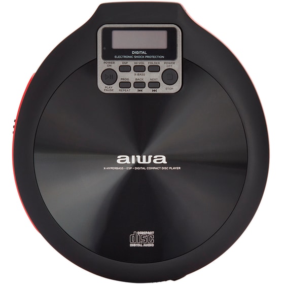 Φορητό CD Player AIWA PCD-810RD - Μαύρο/Κόκκινο image 1
