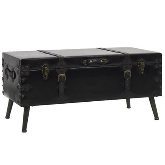 Τραπεζάκι Σαλονιού VidaXL από MDF 102x51x48cm - Μαύρο image 1